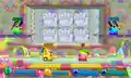 Springy Hand Land in Kirby Fighters Deluxe
