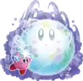 Snow Bowl artwork from Kirby's Return to Dream Land