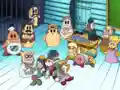 Tiff and the others question the animators at the police station.