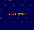The initial Game Over screen, shown after running out of lives
