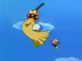 Kirby chases after the fleeing Broom King.