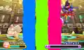 Paintra DX shooting Magic Spheres at Dedede after obscuring part of the screen