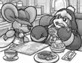 President Dedede tells Daroach the news.