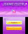 The story mode game over screen.