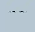 The Game Over screen in Kirby's Dream Land.