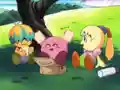Tiff, Tuff, and Kirby go out for a picnic.