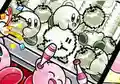 Pixel apples in Find Kirby!! Big Gathering at the Party!