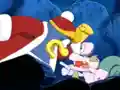 King Dedede and Escargoon bicker about the merits of a theme park featuring the bones of the Chimera Dinosaurs.