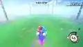 Marx using the Paper Star in High Jump in Kirby Air Riders