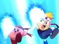 Fighter Kirby and Knuckle Joe performing a Rising Break together