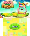 Title screen for the Kirby's Extra Epic Yarn demo
