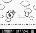 Hitting Kracko with a Star Bullet in Kirby's Dream Land 2