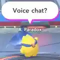 One of Starman's emotes in the paddock from Kirby Air Riders