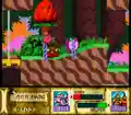 Screenshot of Simirror and Mirror Kirby from Kirby Super Star