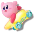 Kirby on the Warp Star from Kirby Air Riders