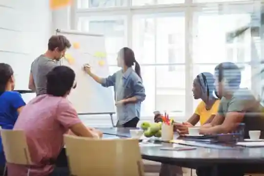 A team of experienced programmers working on a project