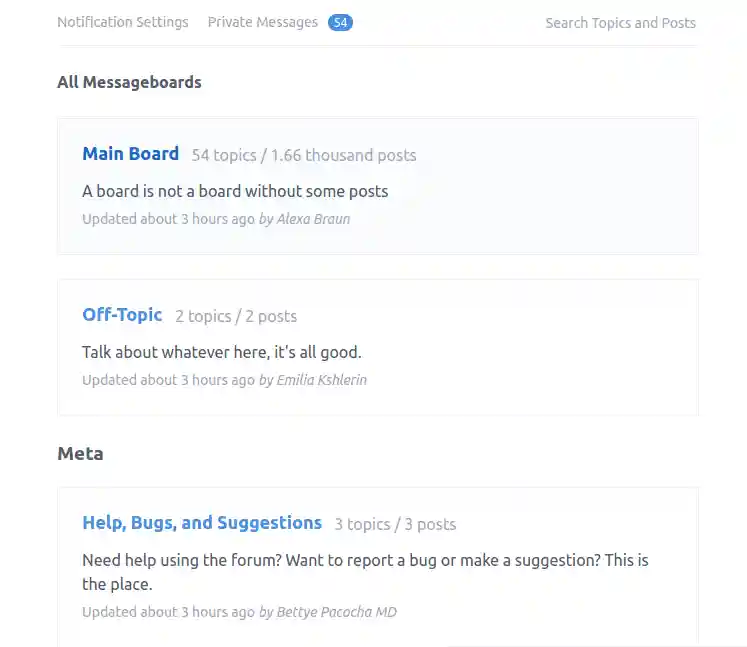 Messageboards (Thredded v0.8.2)