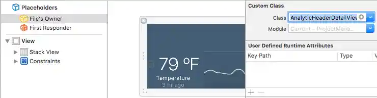 File's Owner is set to your custom class