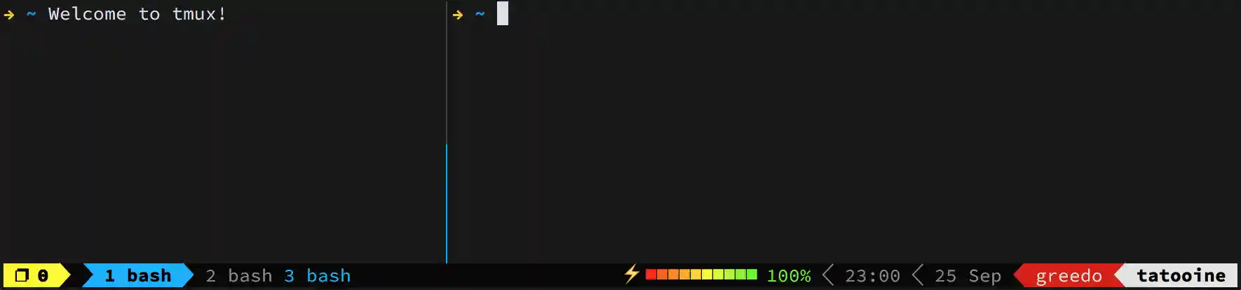 Oh my tmux! in action