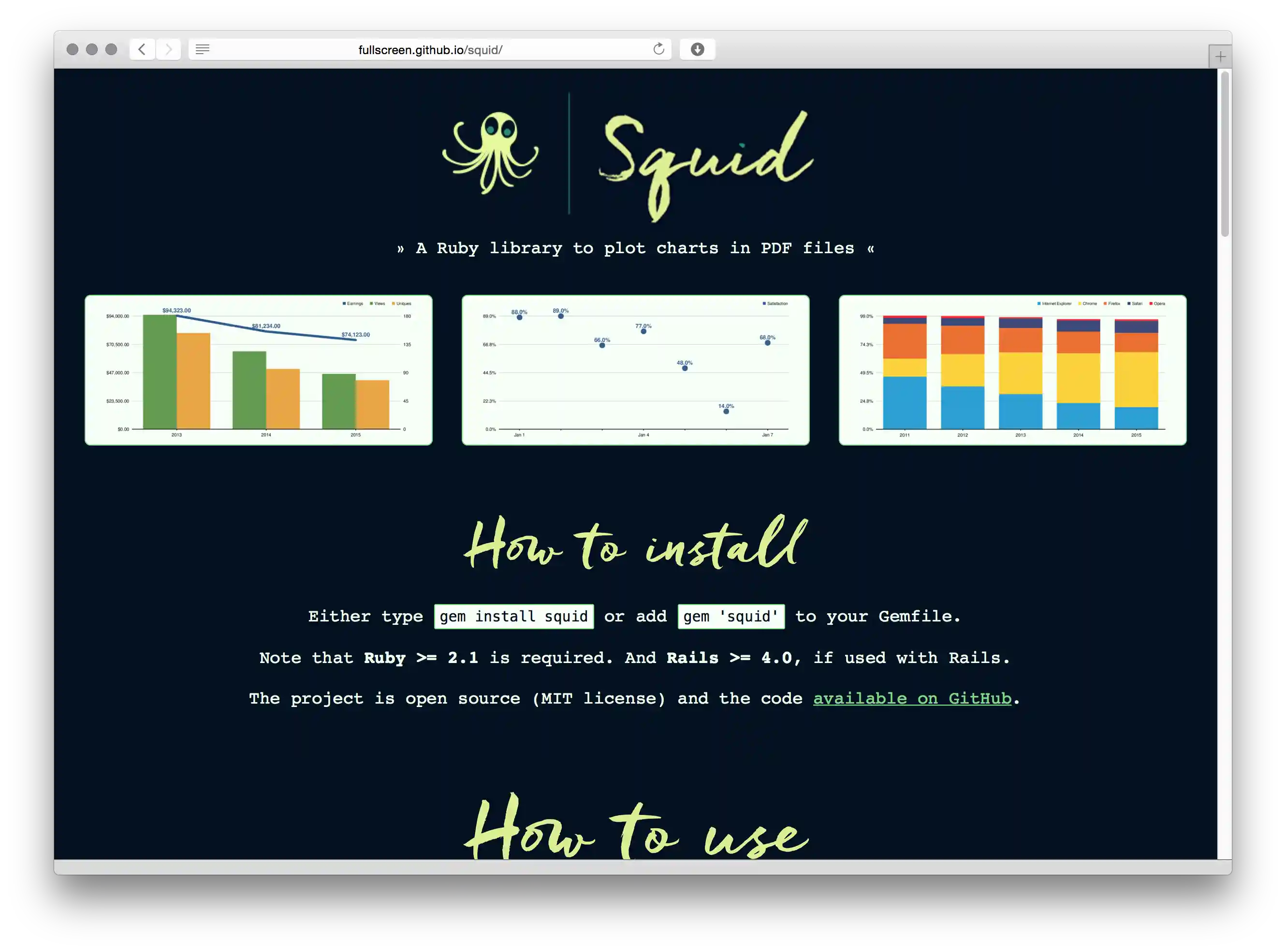Squid homepage