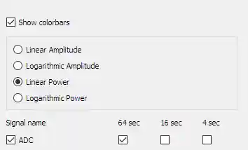Power Spectrum controls