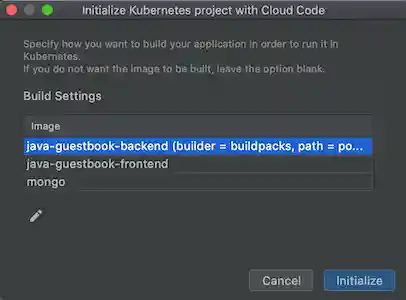 Specify build settings to be used in your Skaffold configuration