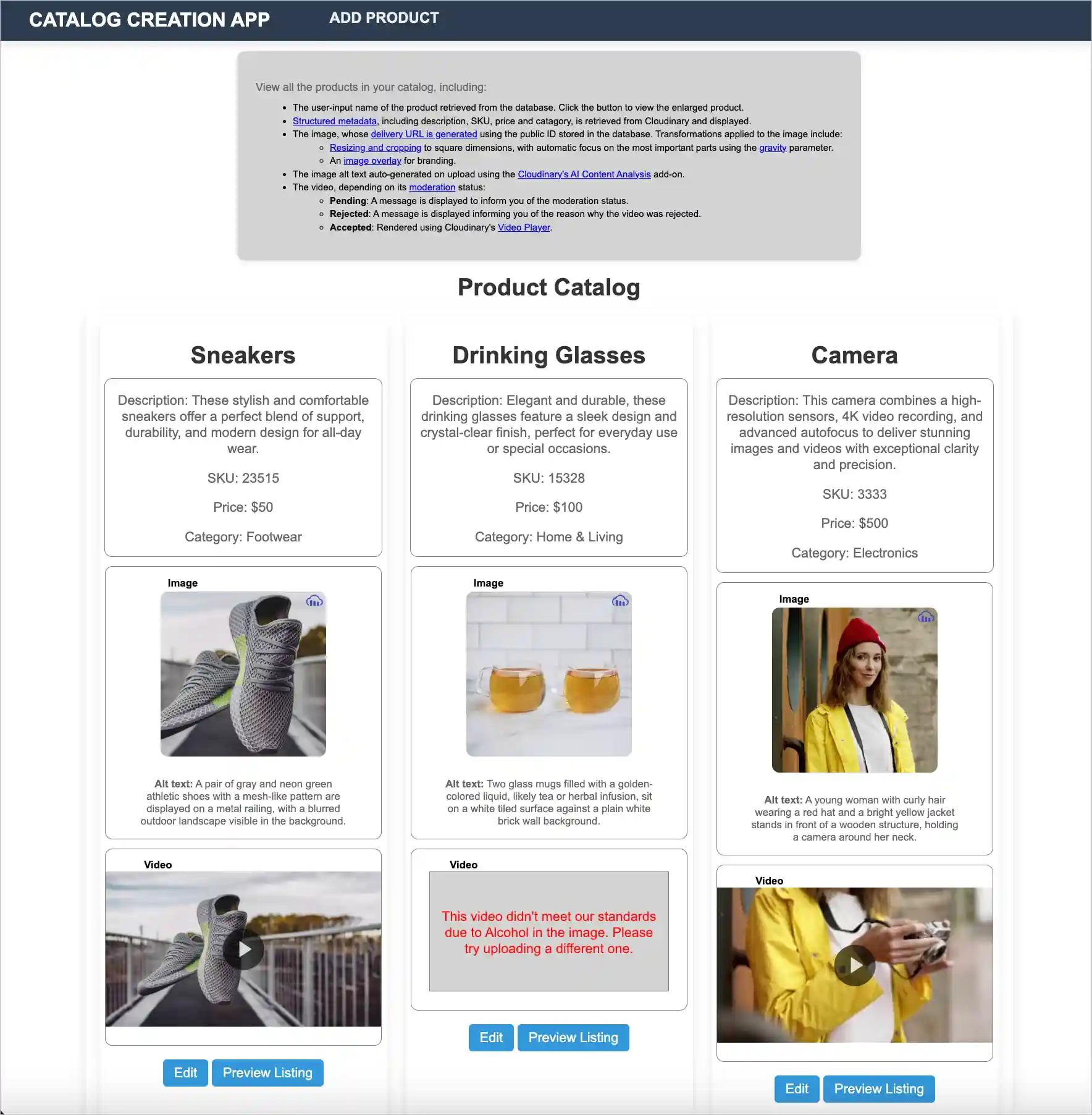 PHP Product Catalog Sample App - View Products PHP Product Catalog Sample App - View Products