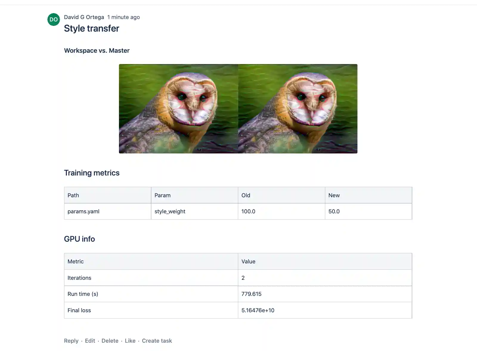 Bitbucket Cloud report example