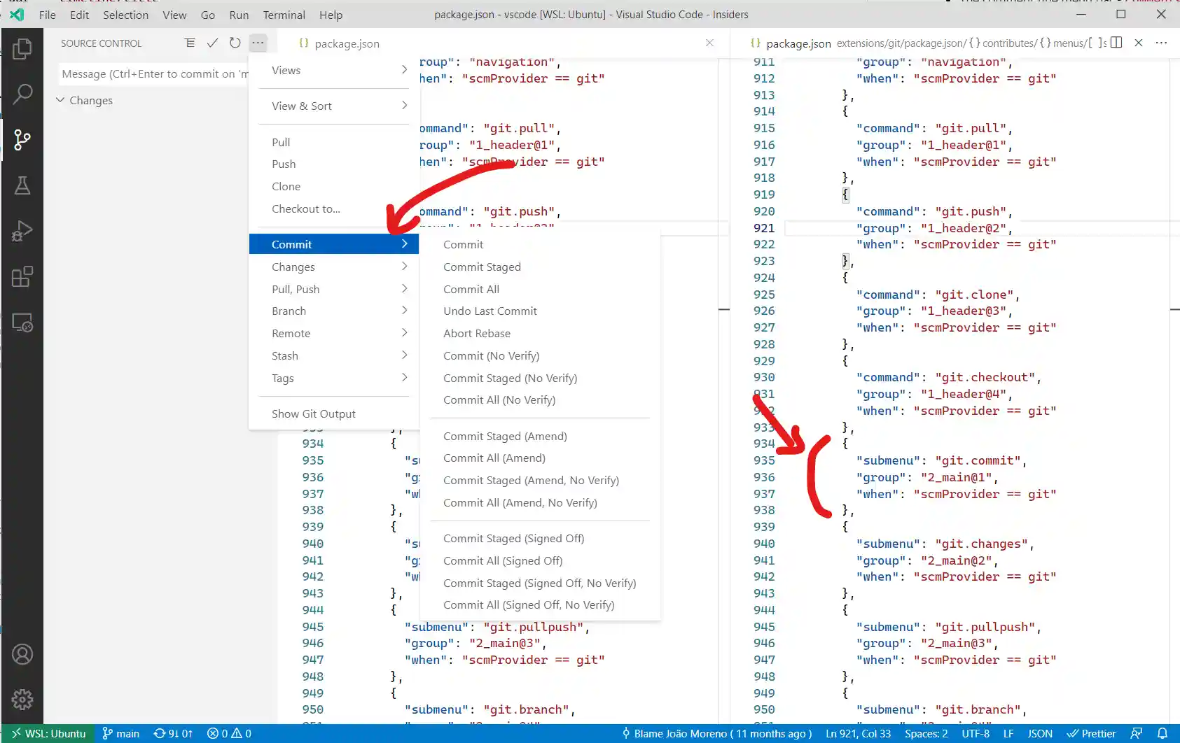 menus extension point example (submenu)