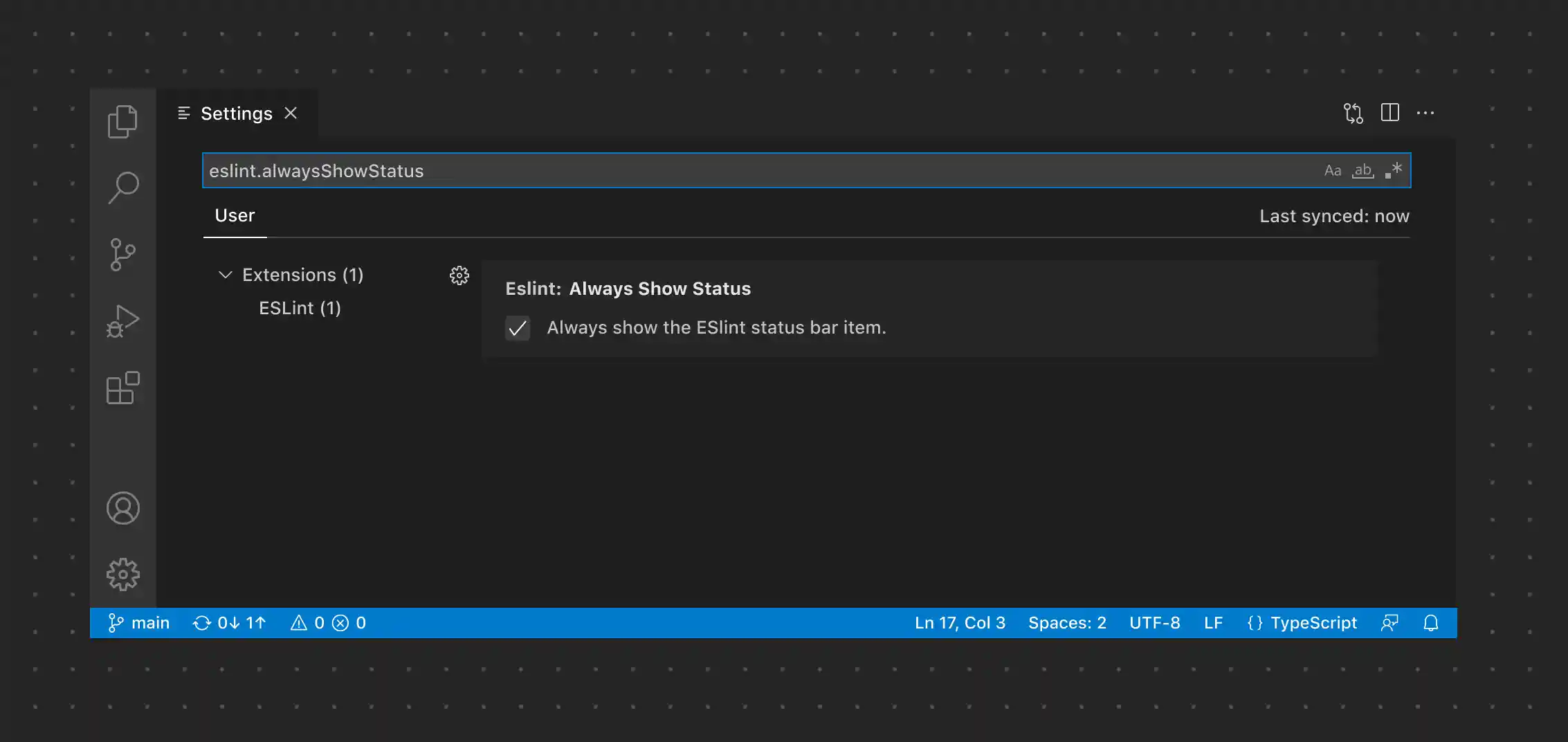 Overview of the Settings page