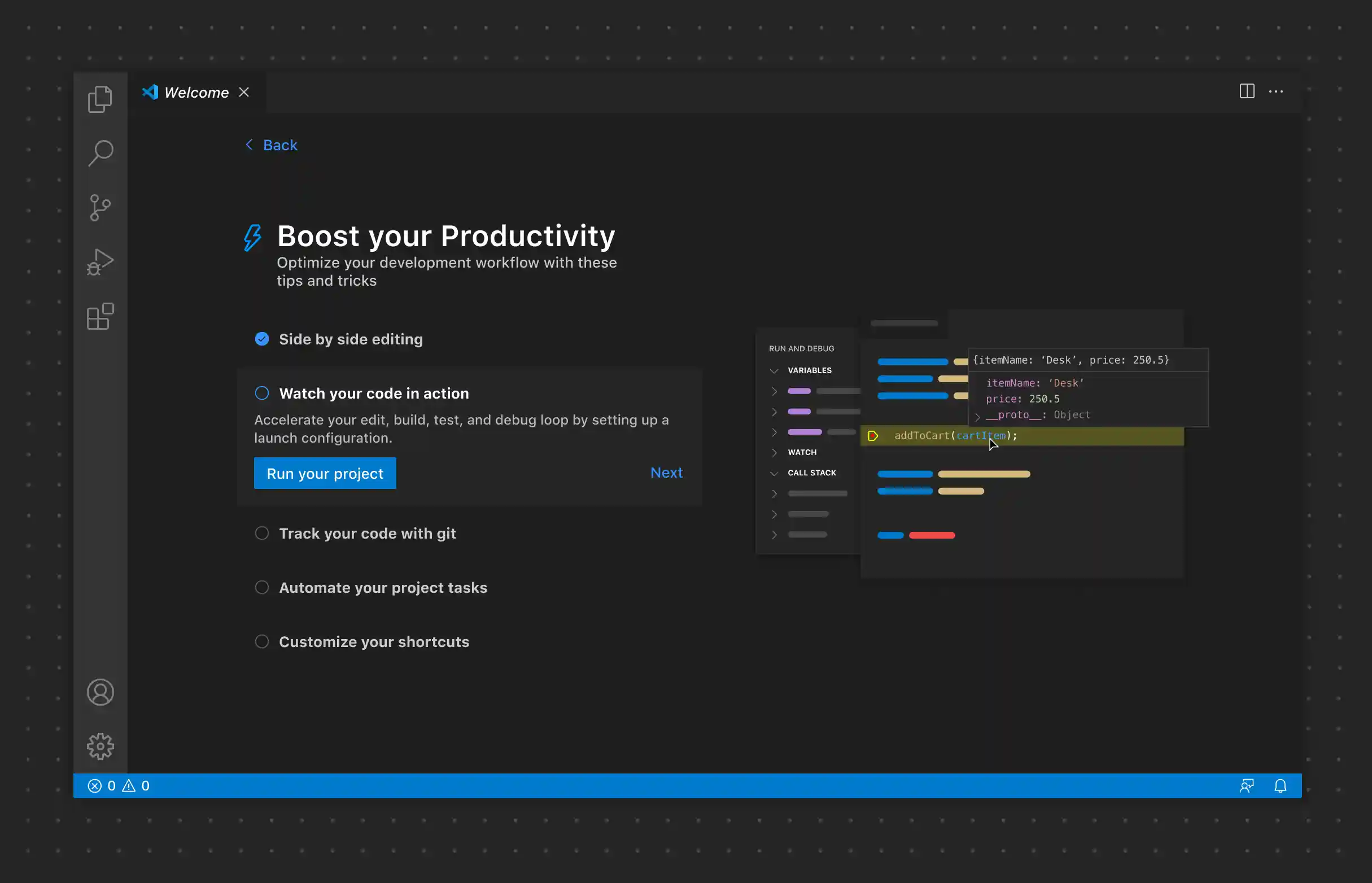 Overview of the Walkthrough API