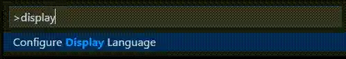 configure display language command