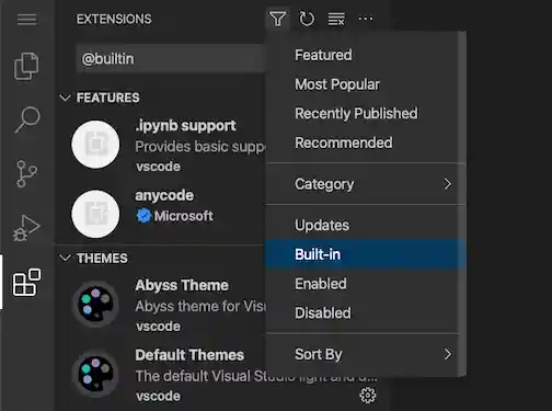 built-in themes
