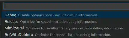 Select debug variant type