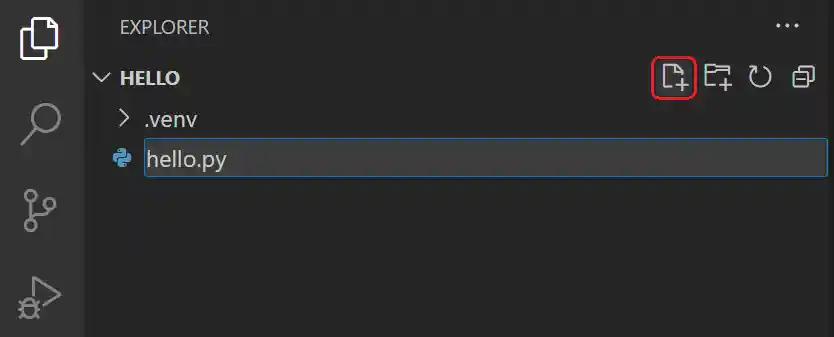 File Explorer New File