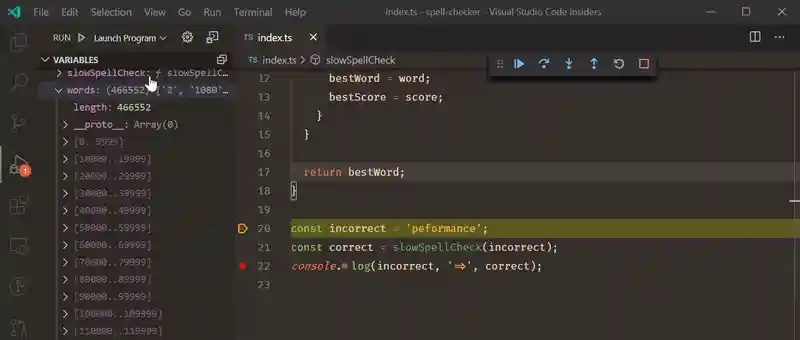 Animation showing copying and pasting a very large array