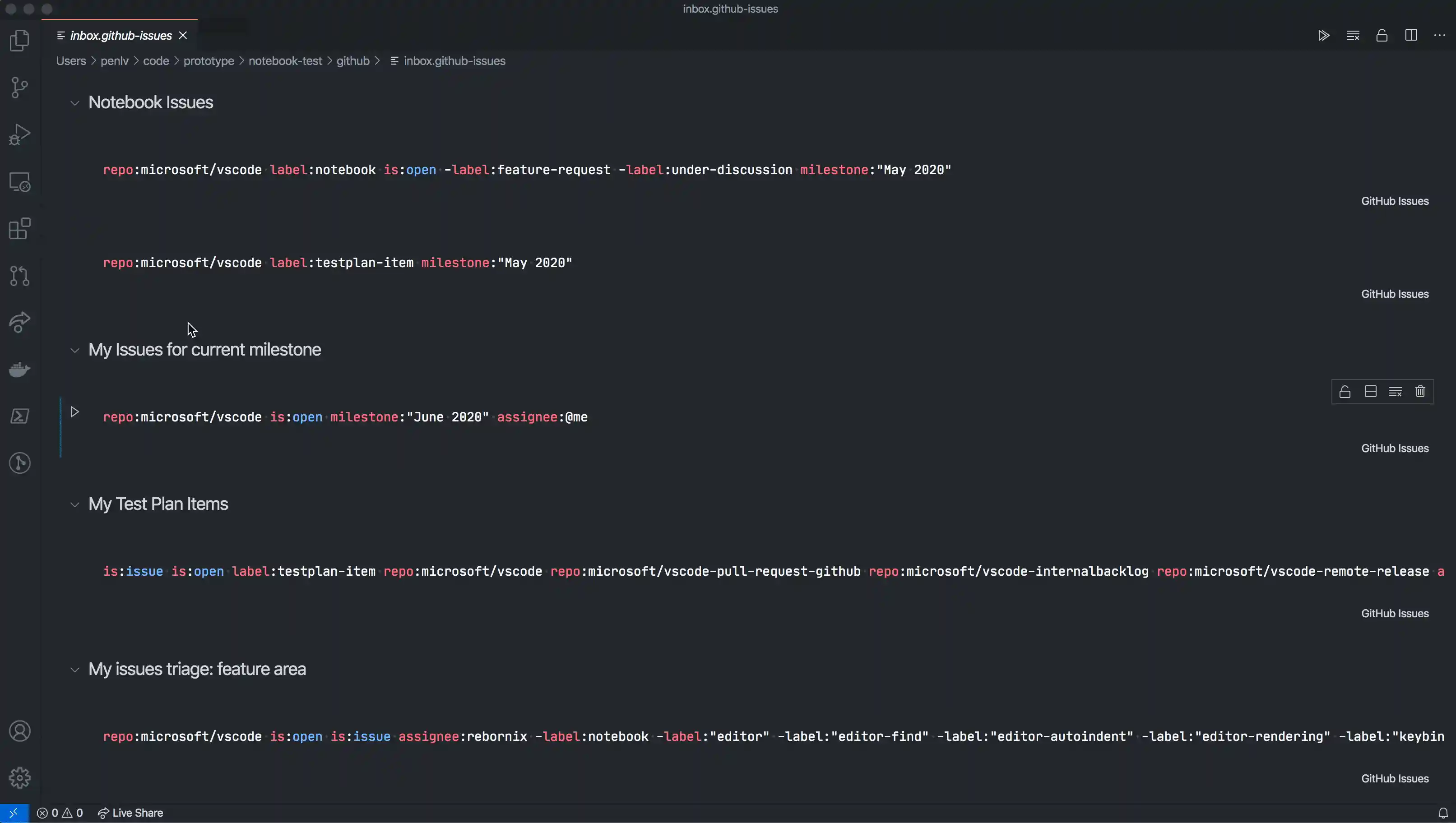 Show tracking of Unified Undo/Redo stack