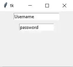 Tkinter widget - Entry