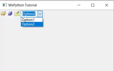 wxPython ToolBar ControlTool