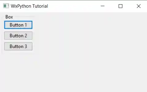 wxPython StaticBoxSizer example