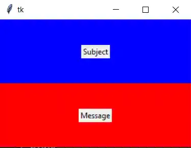 How to stack two frames vertically
