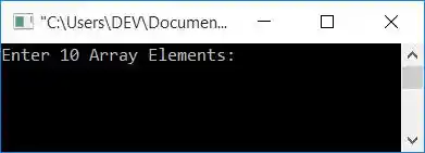 c program delete element from array