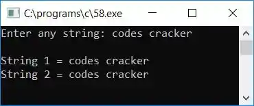 copy string without library function c