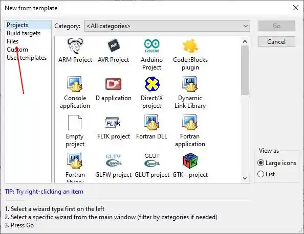 cpp course code block setup