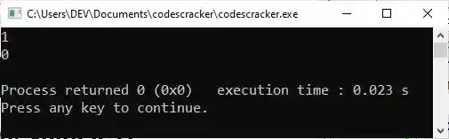 c++ data types bool type example