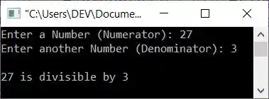 check number divisible by another number c++
