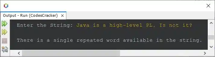 count number of duplicate words in string java