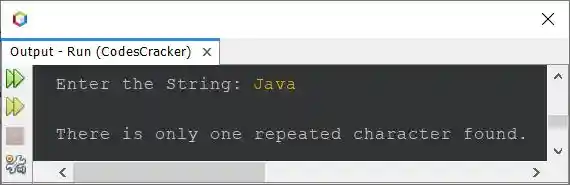 count repeated characters in Java