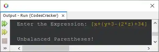 java check balanced parentheses