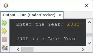 java check leap year using conditional operator
